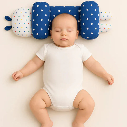 Baby Head Shaping Pillow – Premium Quality 100% Cotton